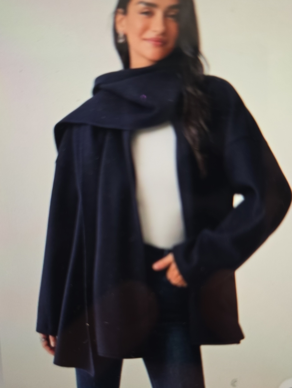 OGL Navy Wrap Scarf and Shawl S
